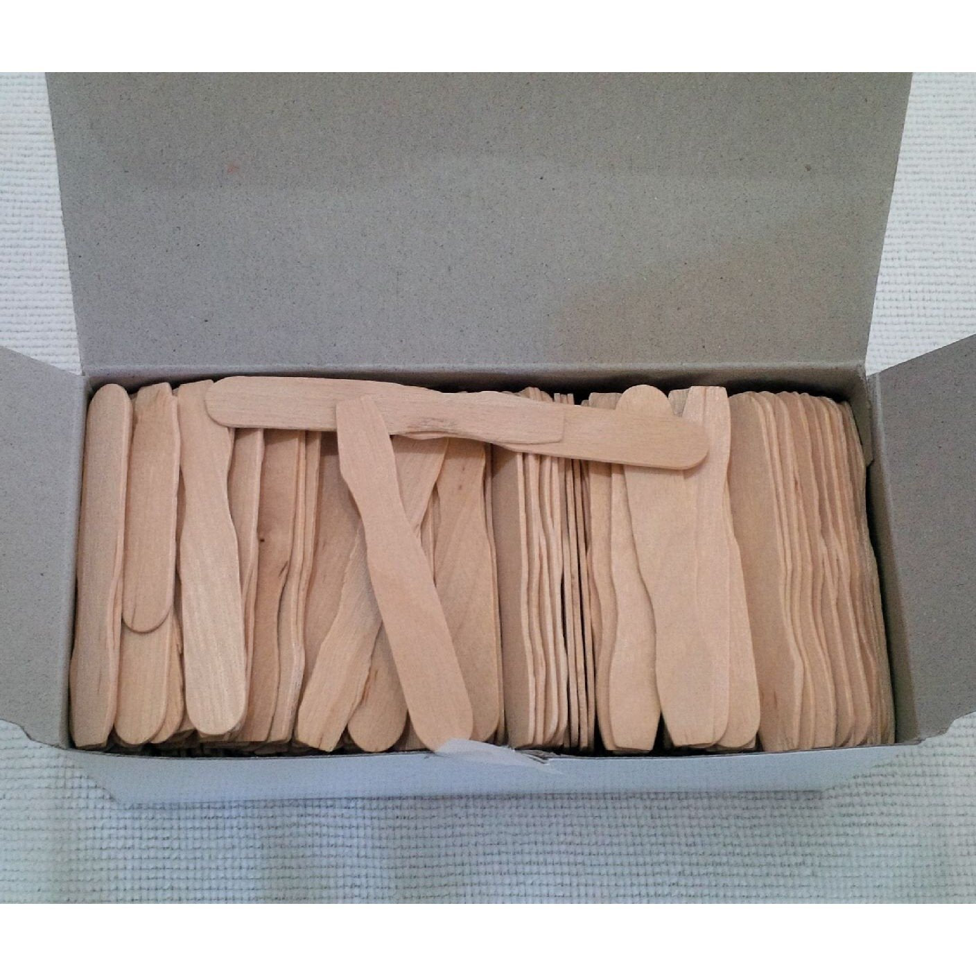 Wax- Depilatory Wooden Spatulas - Breizh Esthetic & Salon Supply - 2